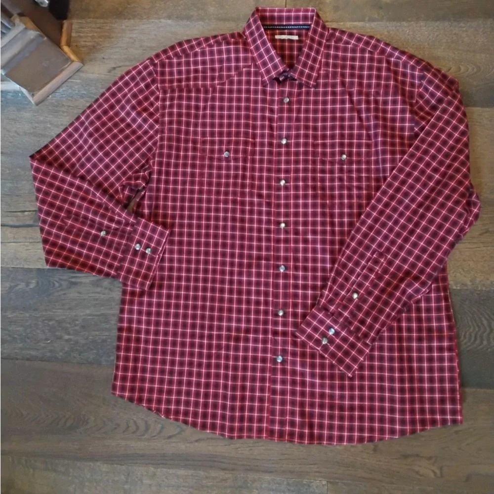 SLATE Red LS button collared shirt. NWT - Picture 1 of 2